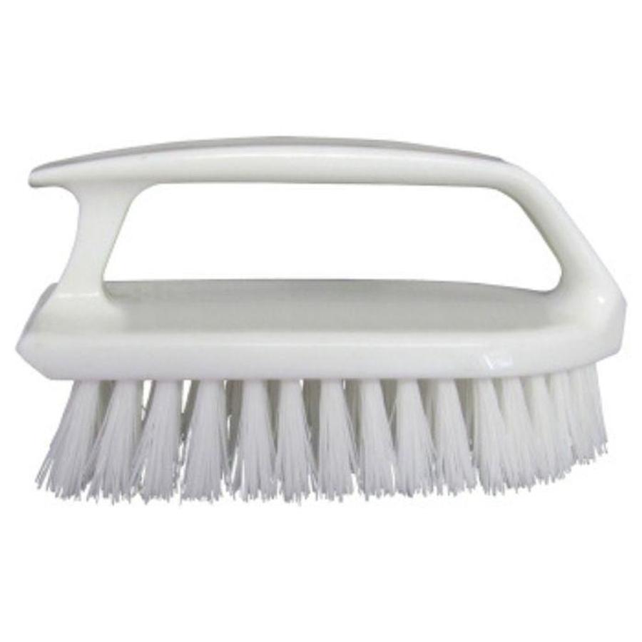 Starbrite Scrub Brush, Curved Handle - Plastic
