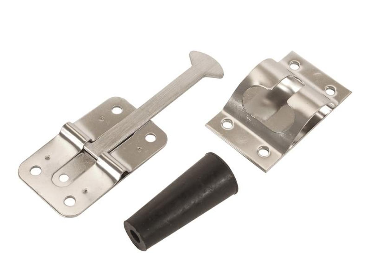 Entry Door Holder Stainless Steel - 3-3/4"
