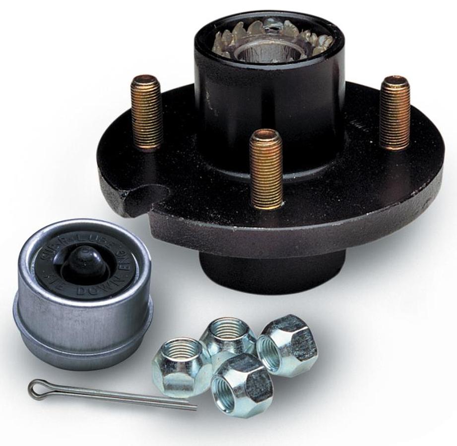 1" Straight Spindle - Super Lube - 5 Lug 1250 Lb.