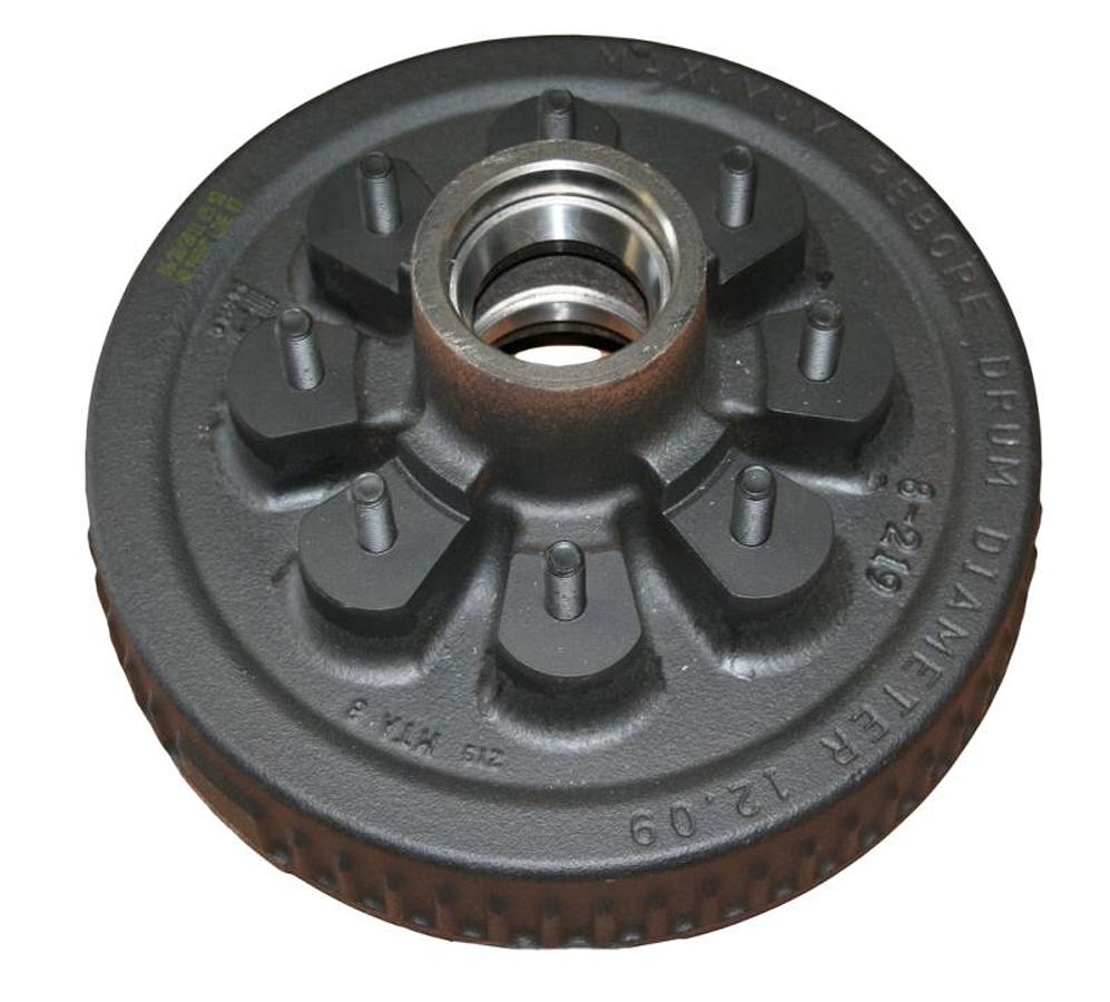 Hub & Drum 8 Lug For 12 Inch X 2 Inch Brakes W/bearings