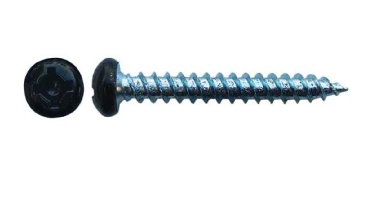 500 Pack- 8 X 1-1/2 Pan Quad Fast, Painted Black