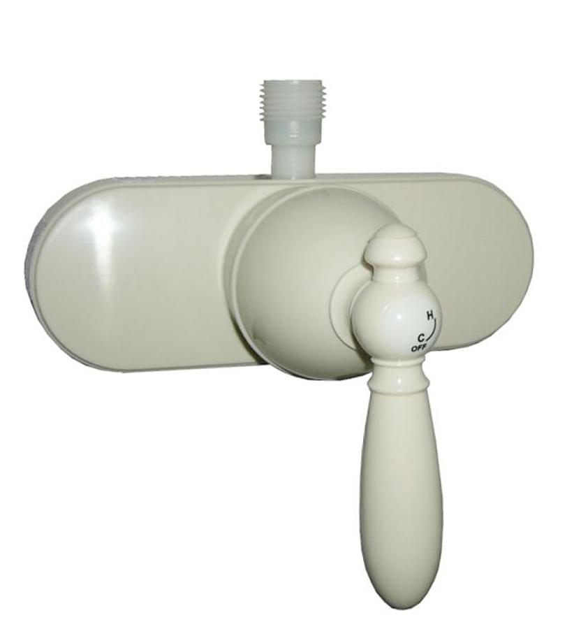 Shower Valve - 4" Single Handle - Biscuit