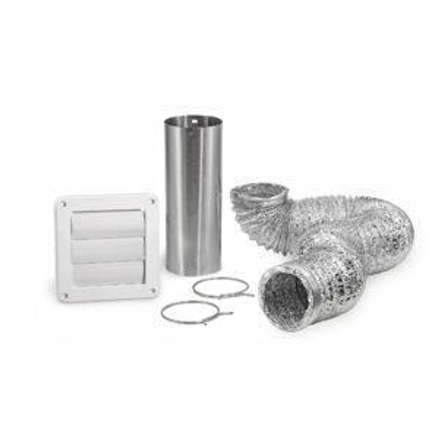 Vent Kit-white, 5ft Dryer Exhaust Hose, Louvered Vent