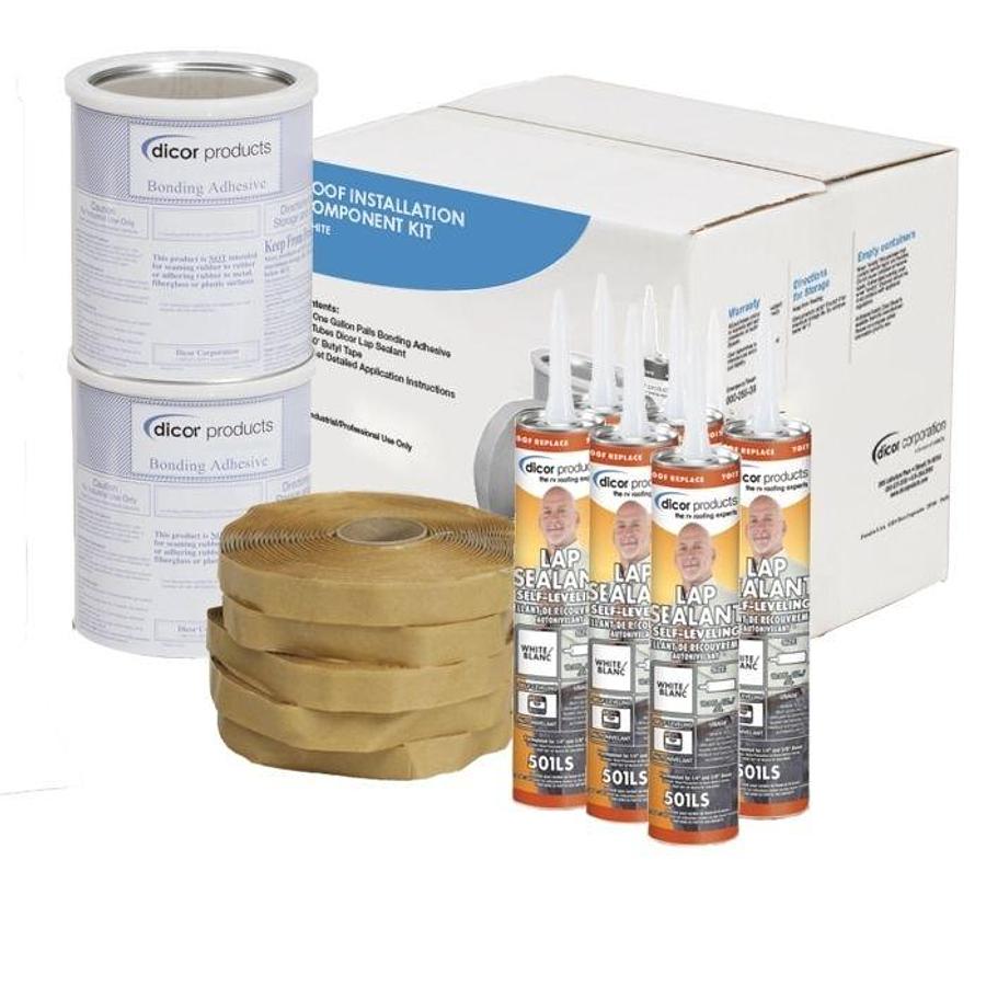 Dicor Rubber Roof - Install Kit - White
