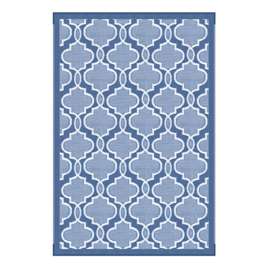 All Weather Patio Mat - 6' X 9' (blue)