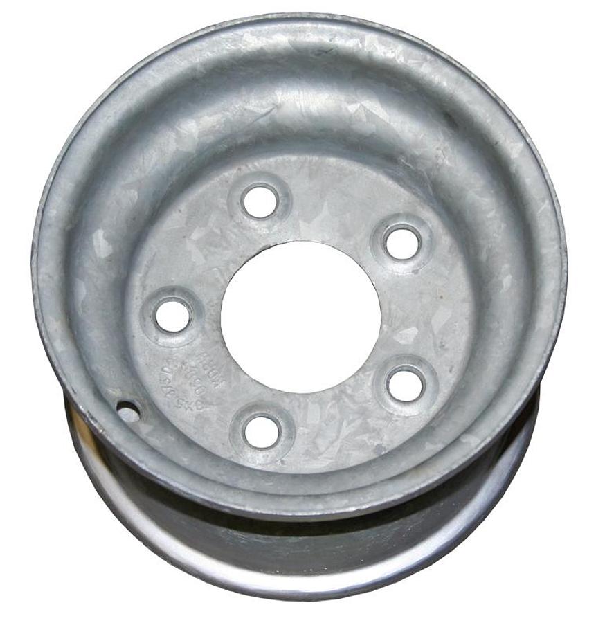 Wheel Galvanized Solid; 8 X 5 Inch 5 Hole