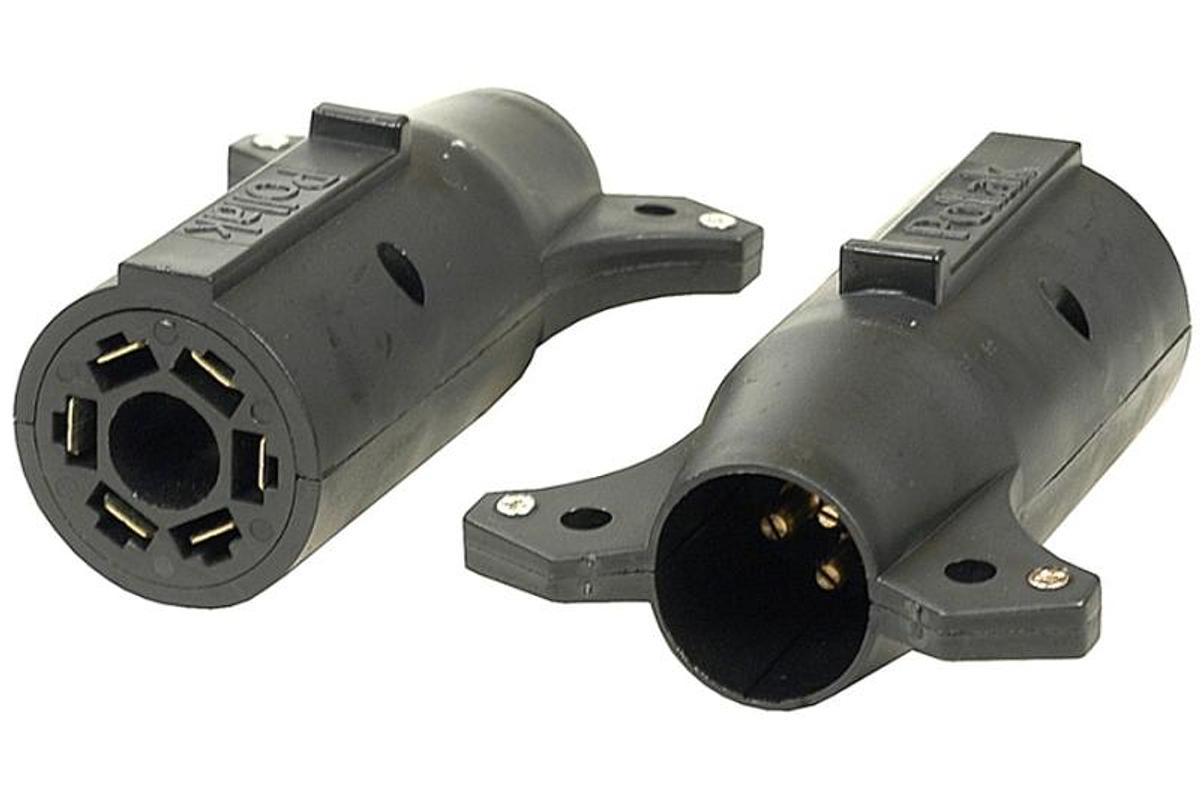 Adapter Electrical 7 Way Blade To 6 Round