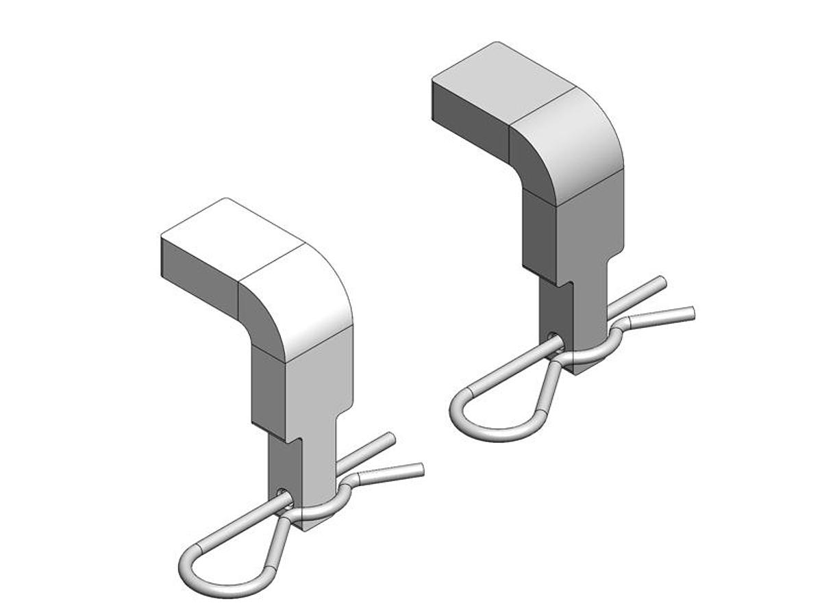 Retaining Key W/step (pair)