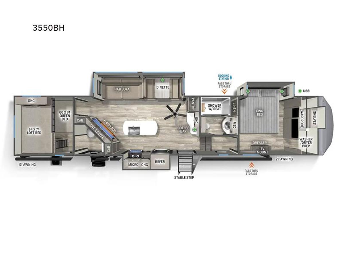 New 2025 Forest River RV Sierra 3550BH