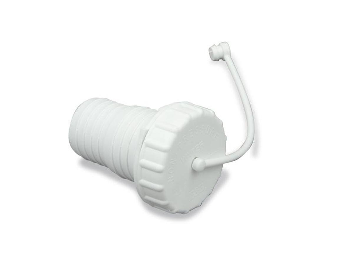 Gravity Water Fill Cap/strap/spout - White
