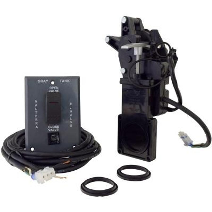 E-valve Electric Waste Valve System W/ Switch 1-1/2", No Fittings, Boxed