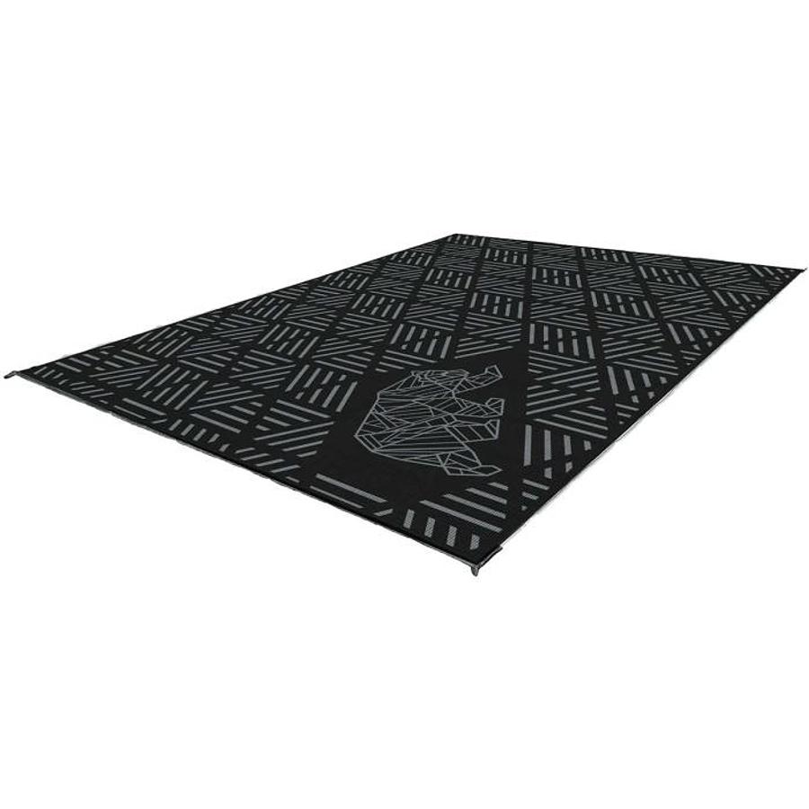 Striped Peaks Outdoor Mat 12' X 9' Black/grey