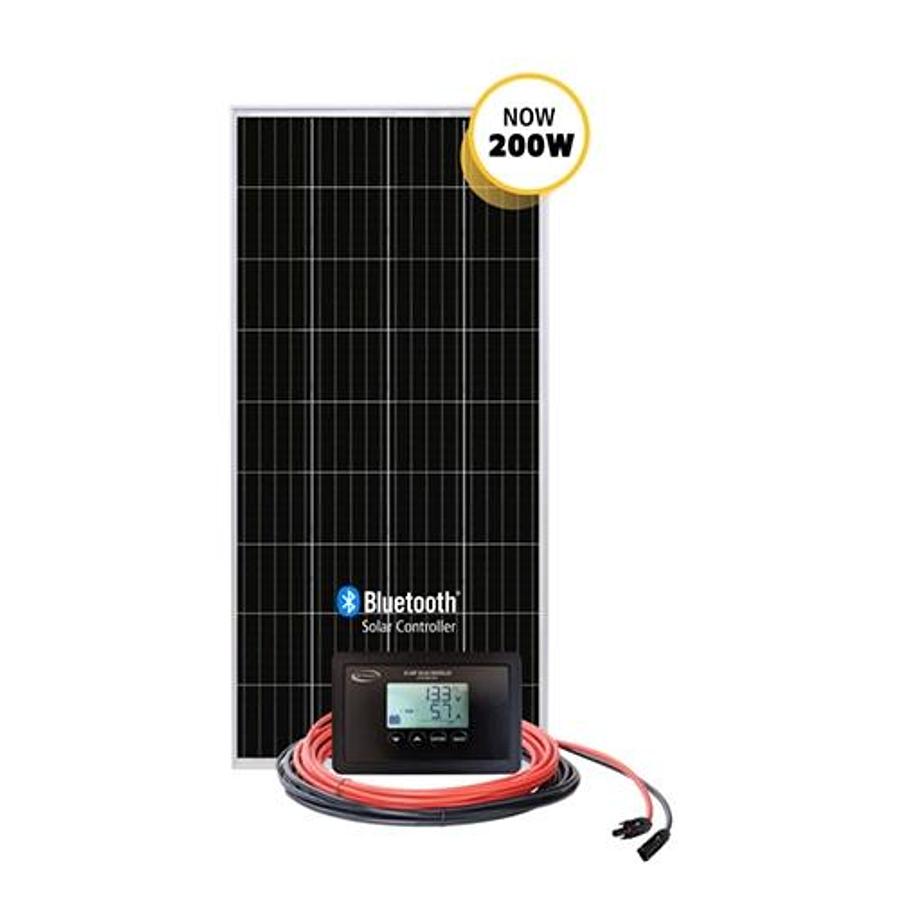 Overlander Solar Kit 200 Watt 9.45 Amp W/ 30 Amp Digital Controller