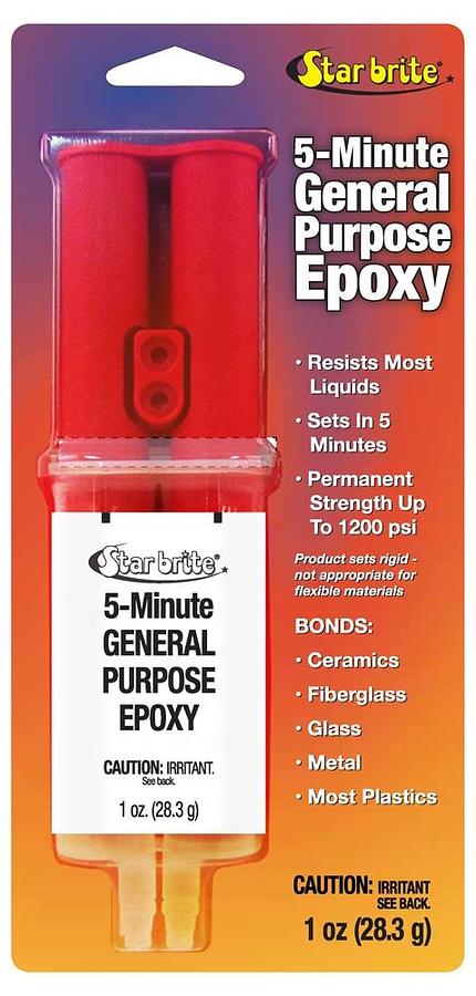 Starbrite Epoxy Syringe General Epoxy, 1 Oz. Clear