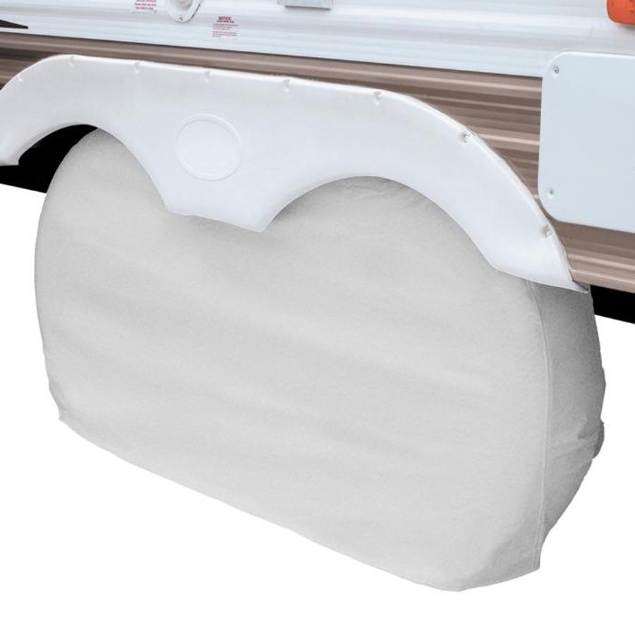 Wheel Cover Dual Axle Fits Up To27" - 30" Diameter 66"l X 8"w X 30"h - White