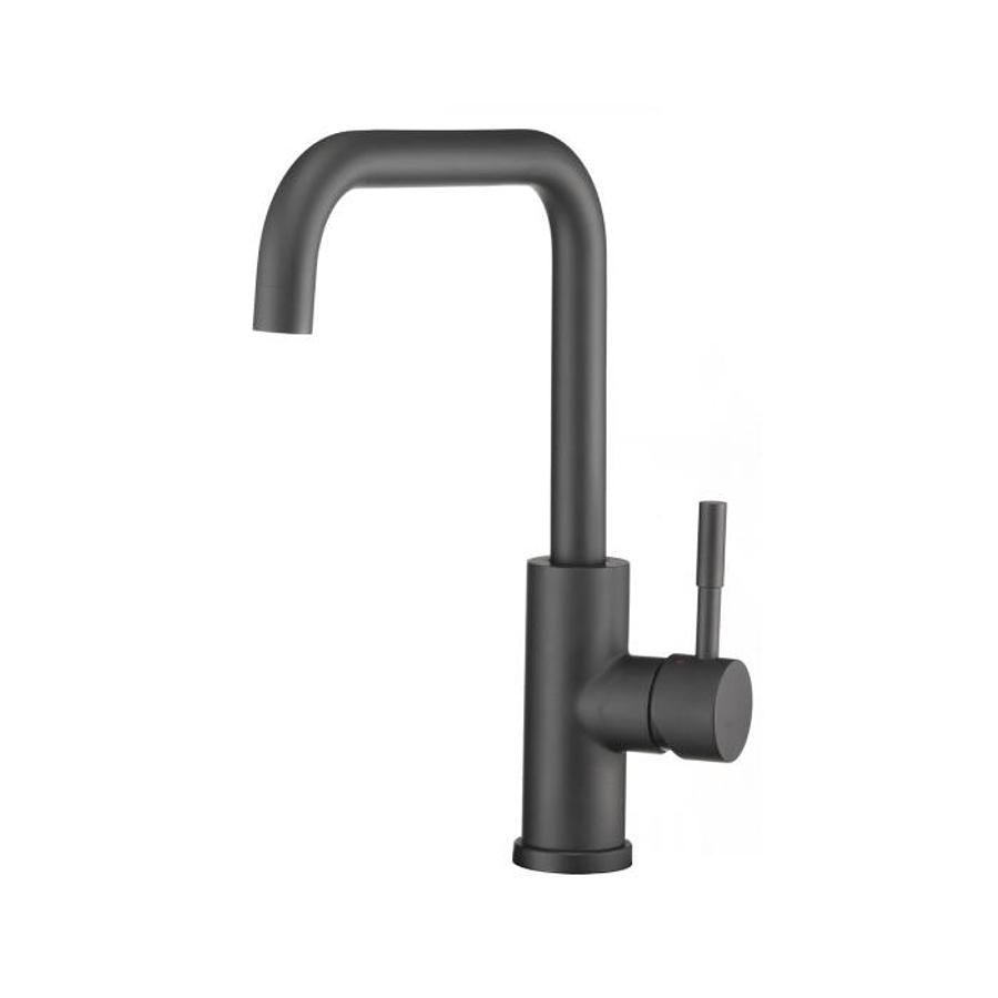 Streamline Square Arc Rv Kitchen Faucet Matte Black