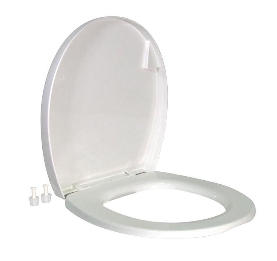 Seat And Cover For Residence Toilet - White