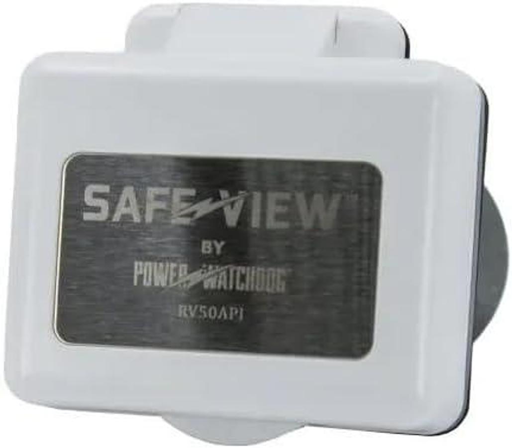Safeview Smart Rv Power Inlet Port, 50 Amp White