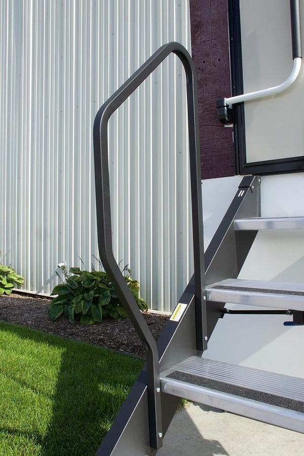 Rv Entry Step Handrail; Use With Step Above 4 Step