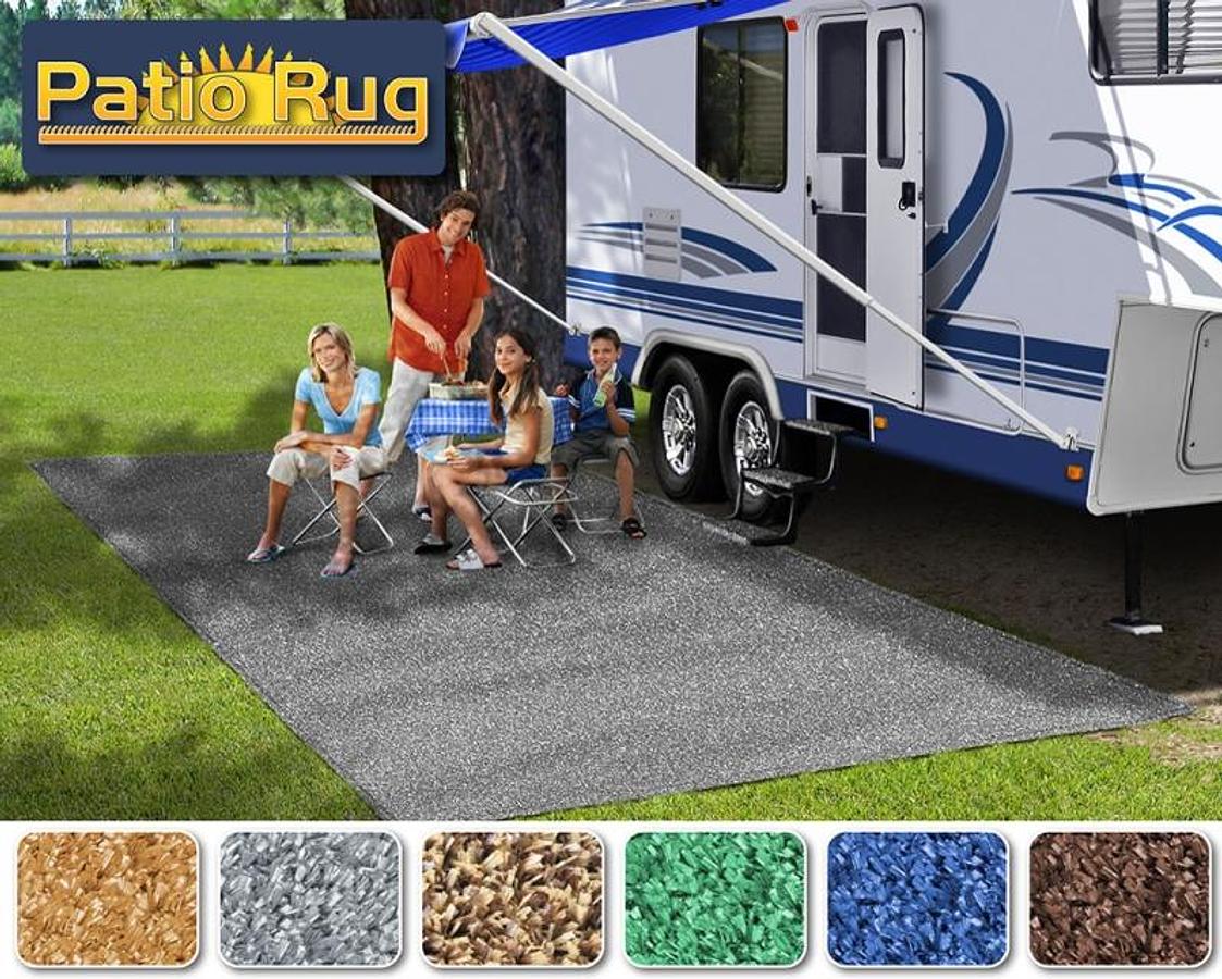 Patio Rug 6' X 15' - Stone Gray