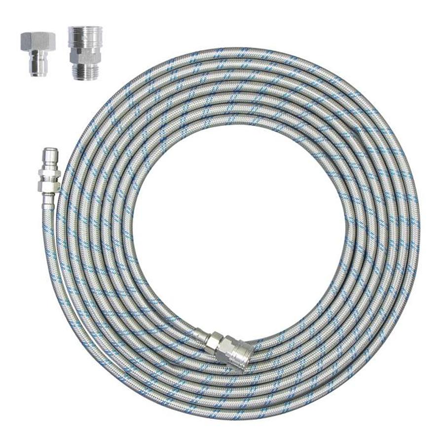 Blu Tech Water Hose With Quick Disconnect 25' Stainless Steel