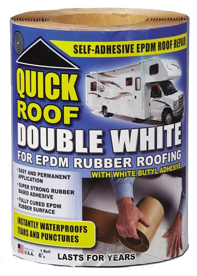 Roof Rubber Quick Repair 6" X 25' - White