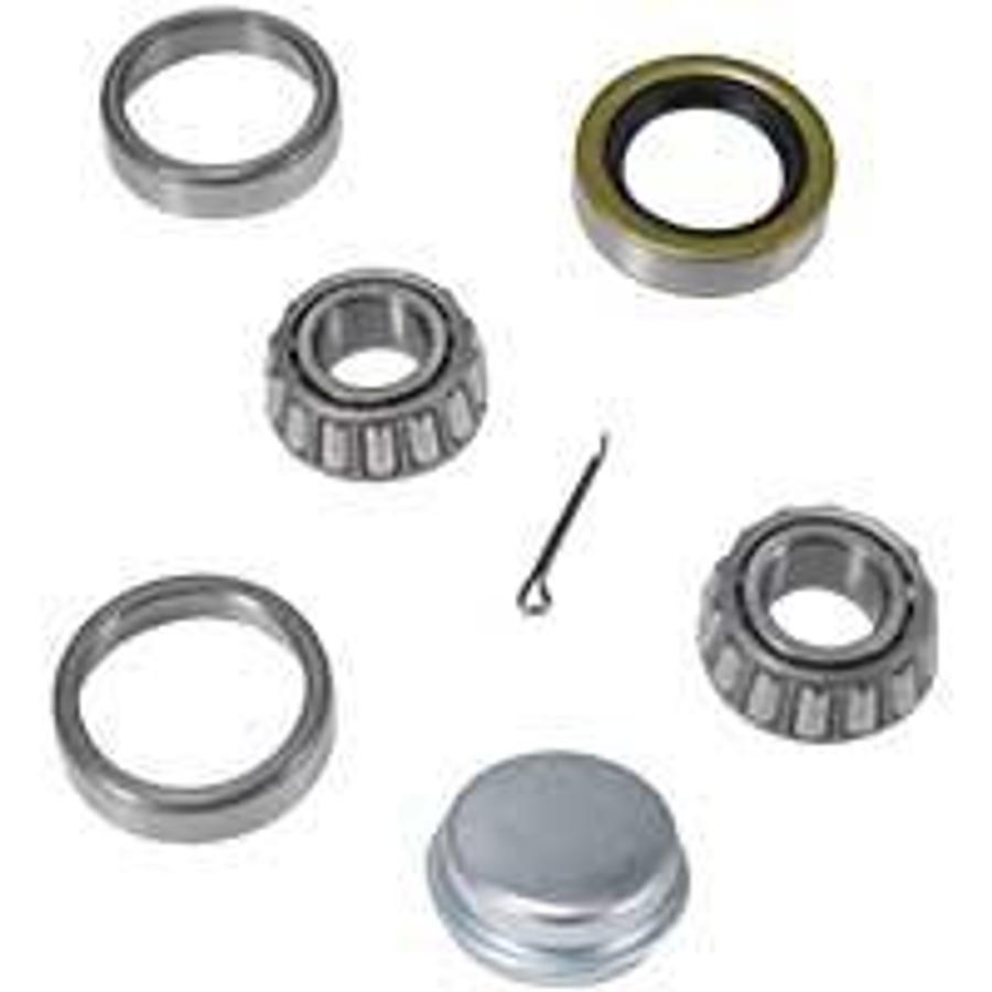 Bearing Kit 3/4" Straight Spindle With Dust Cap, Lm11949 Cone,  Lm11910 Cup (6200)