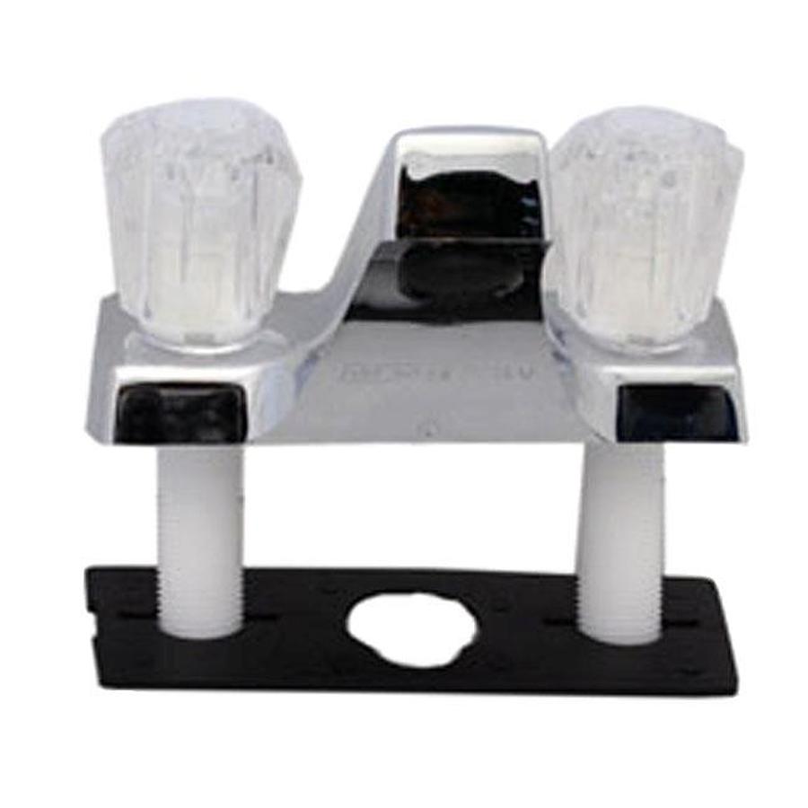 Faucet - Lavatory Utopia - Chrome W/ Clear Handles