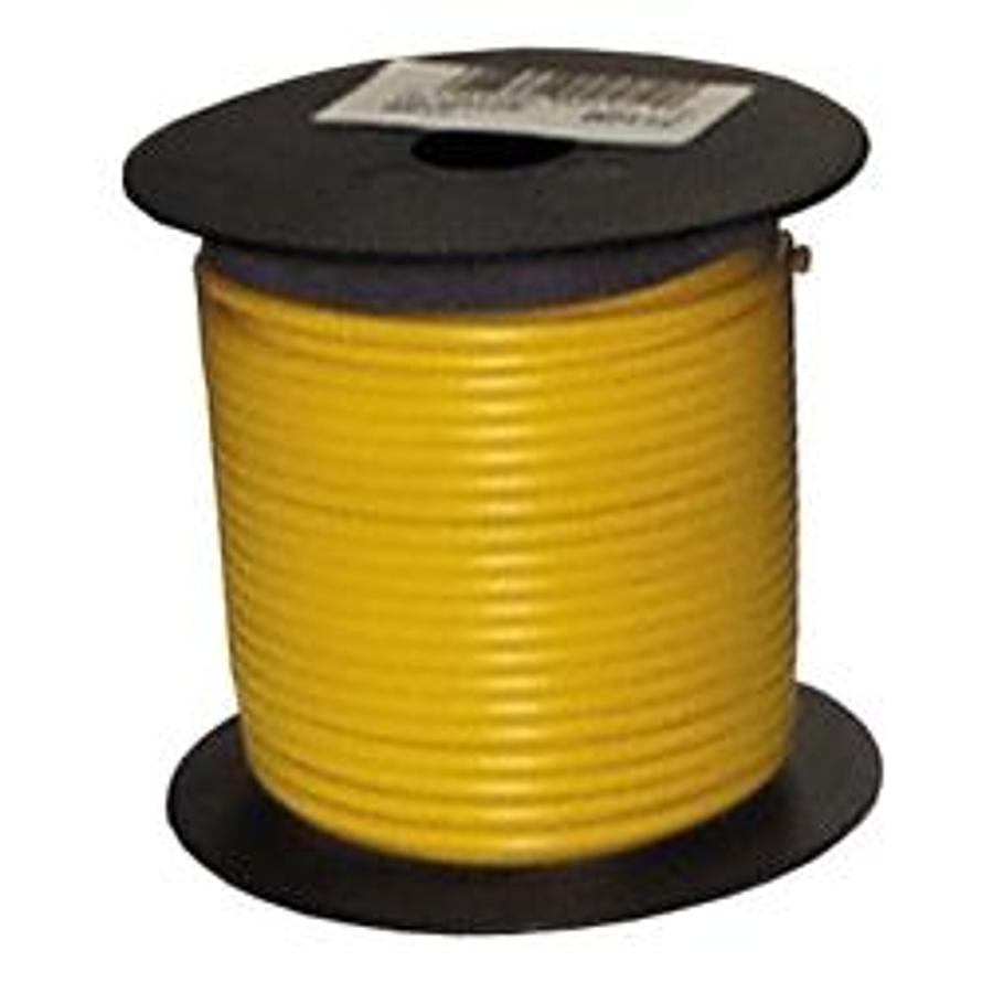 Primary Copper Wire - Yellow - 14 Gauge 100' Spools