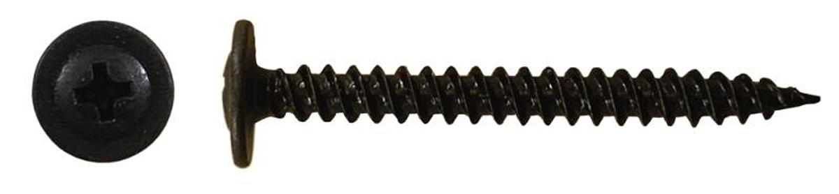 Phillips Truss Head Screw 8 X 1 5/8"- Black
