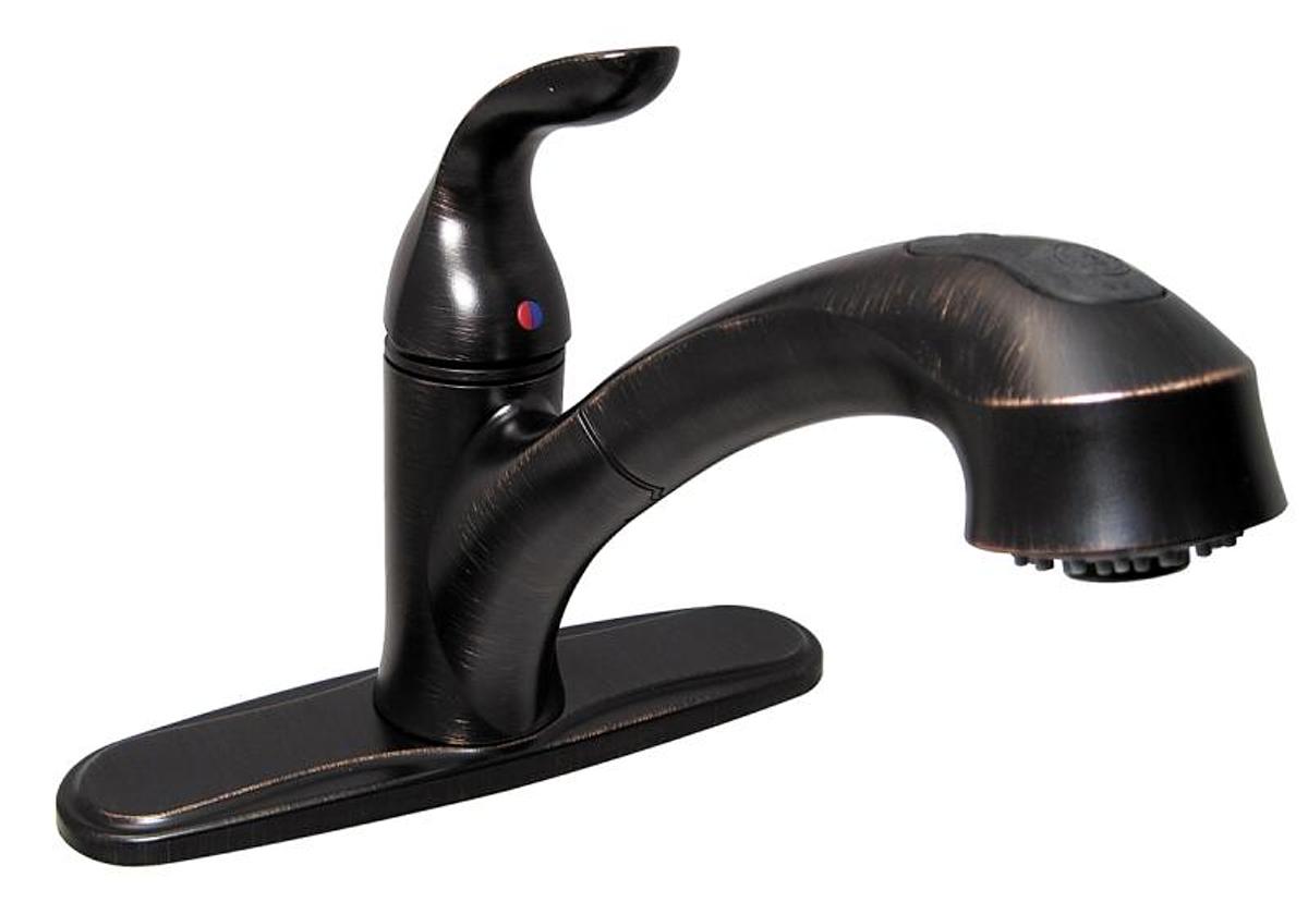 Faucet - 8' Hybrid Kitchen Pull-out Spray - Rubbed Bronze