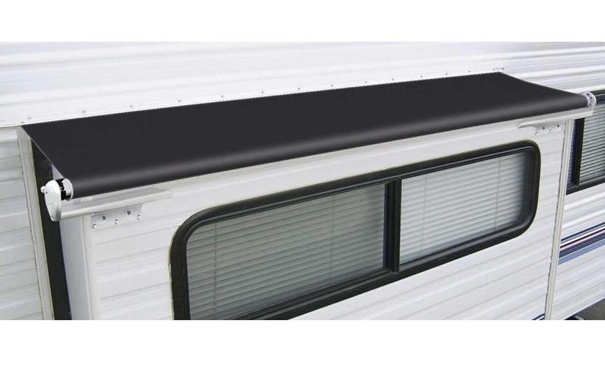 Universal Slideout Fabric 86" X 42" Extension Black Vinyl