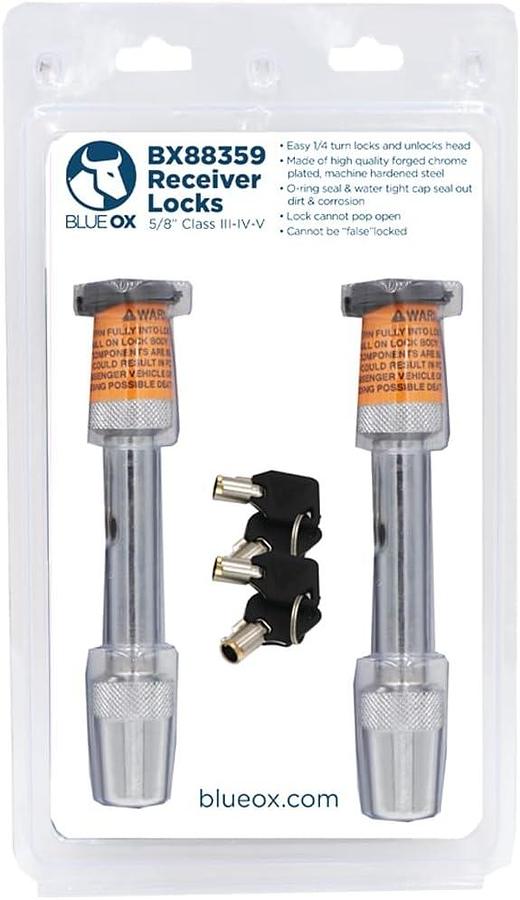 Blue Ox Receiver Lock Kit 1/2"