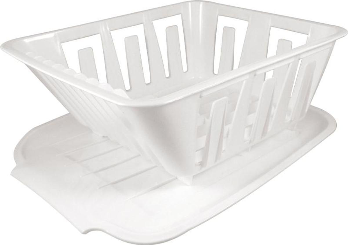 Mini Dish Drainer Set - White