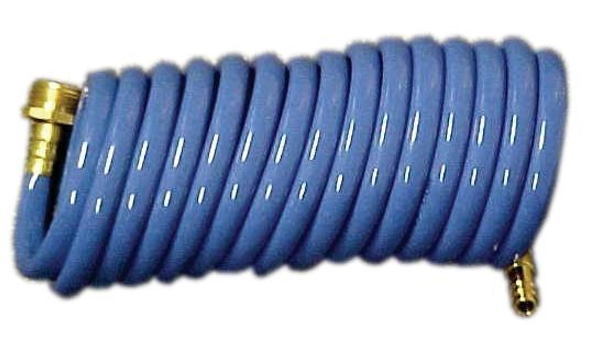 Hose Assembly - 15' Coiled Hose W/ Brass Insert For Spray Port