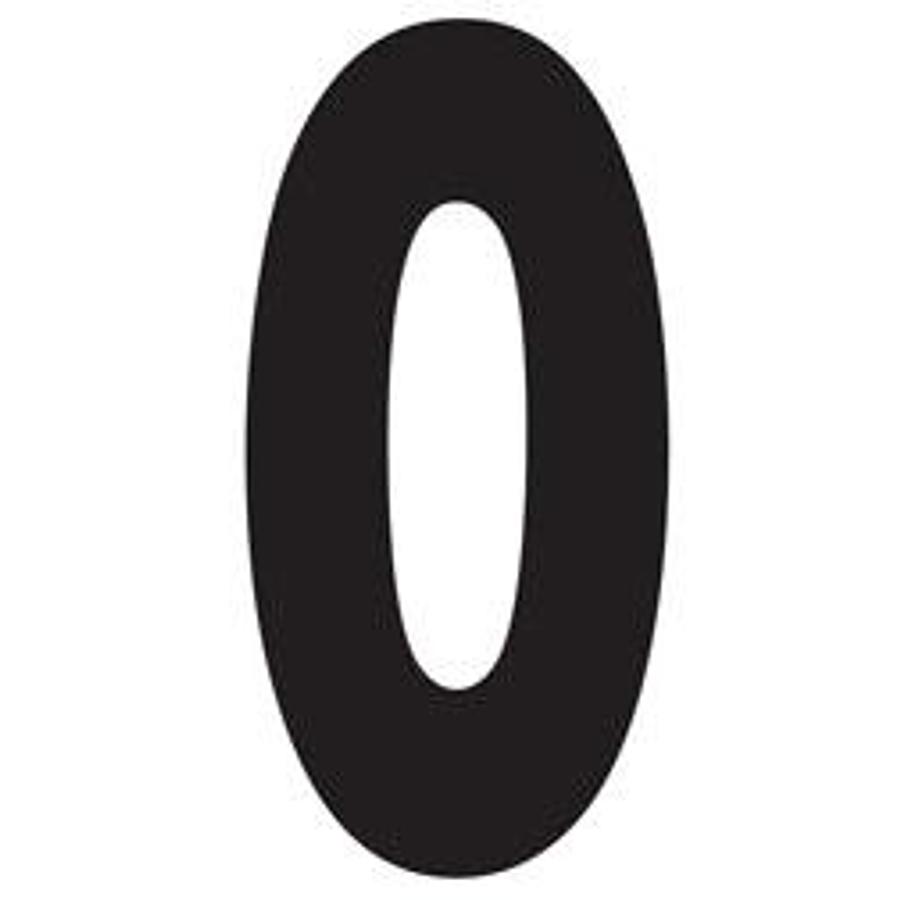 Black Number - 0 (zero)