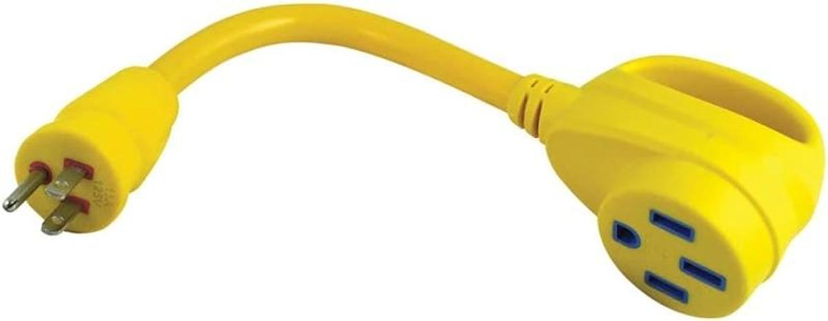 Dogbone Adapter 15 Amp Male 50 Amp Female