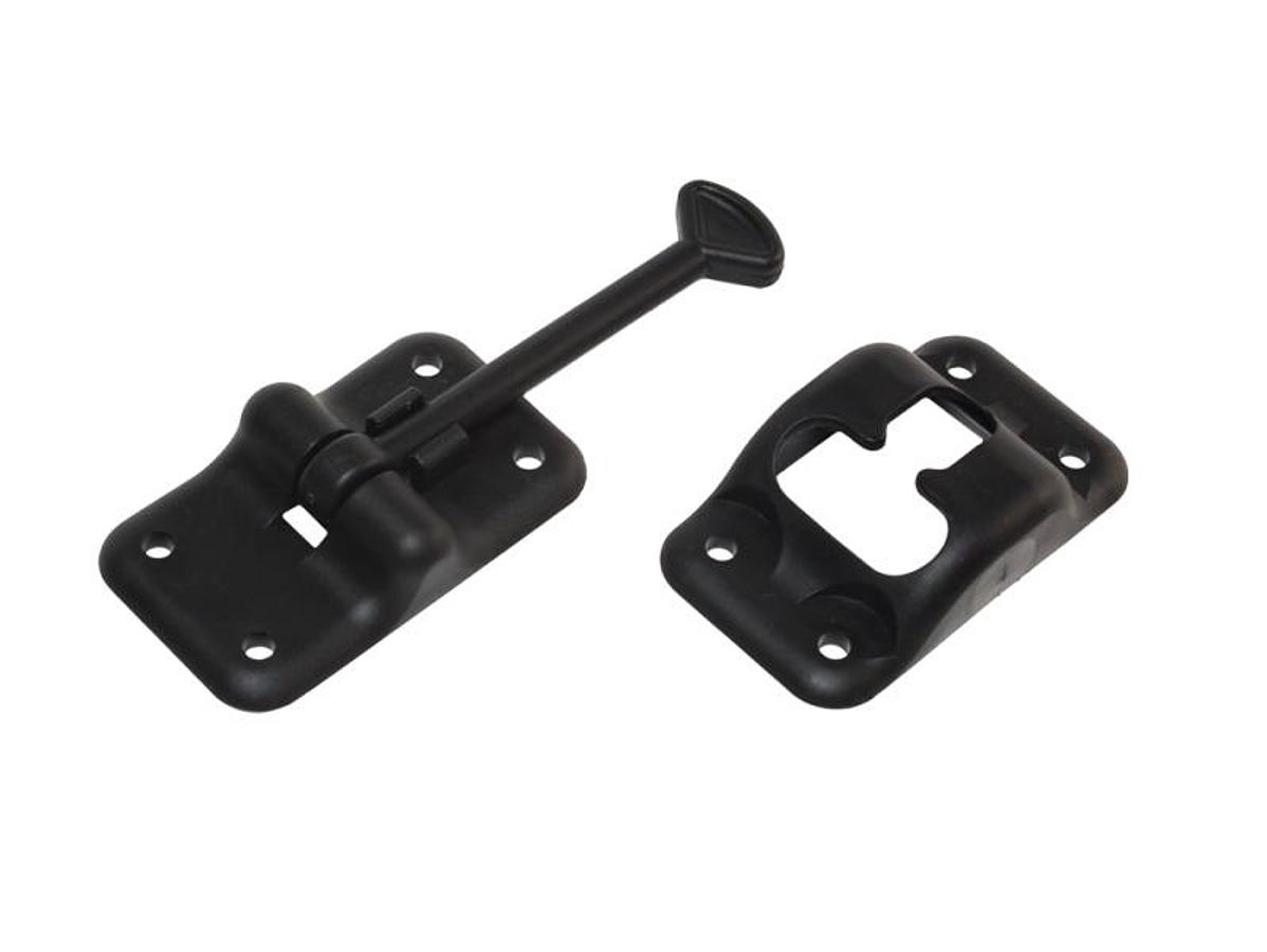 Entry Door Holder Plastic - Black 3-1/2"