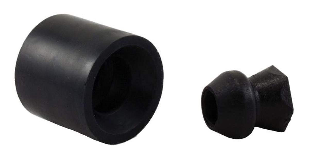 Door Holder Bumper Low Profile Plastic - Black