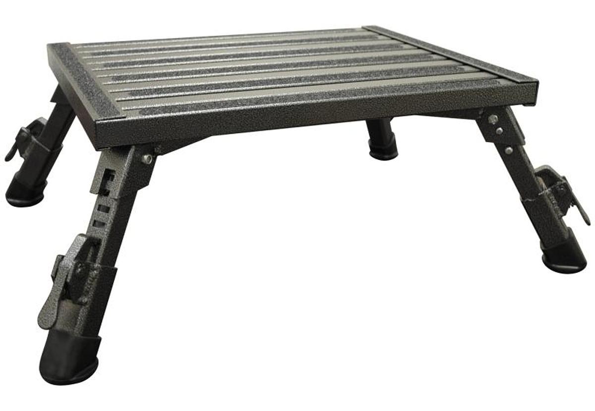 Folding Adjustable Leg Granite Safety Step