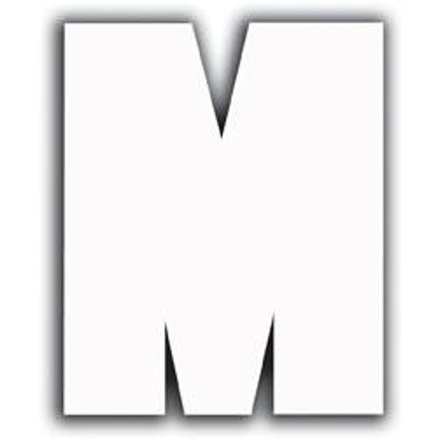 White Letter - M