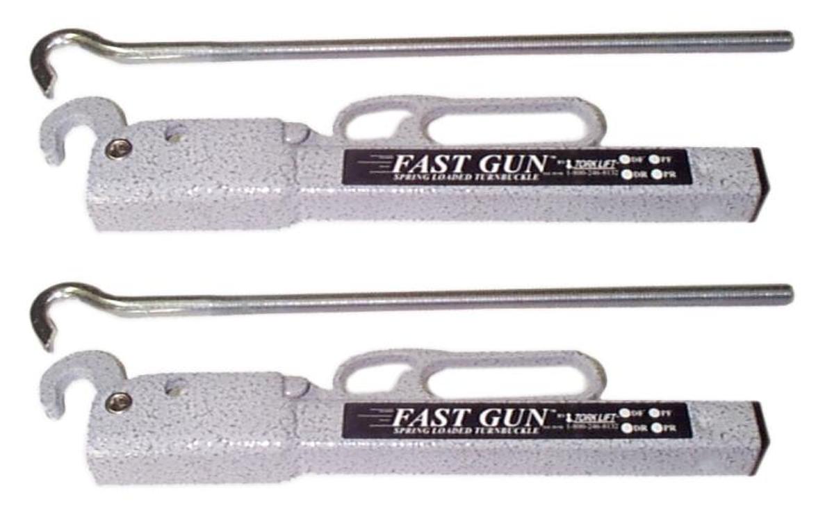 Fast Gun .45 Turnbuckle Short Spring Loaded White