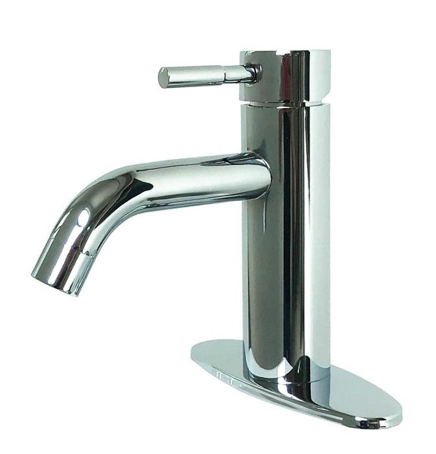 Rv Lavatory Metal Vessel Faucet - Chrome
