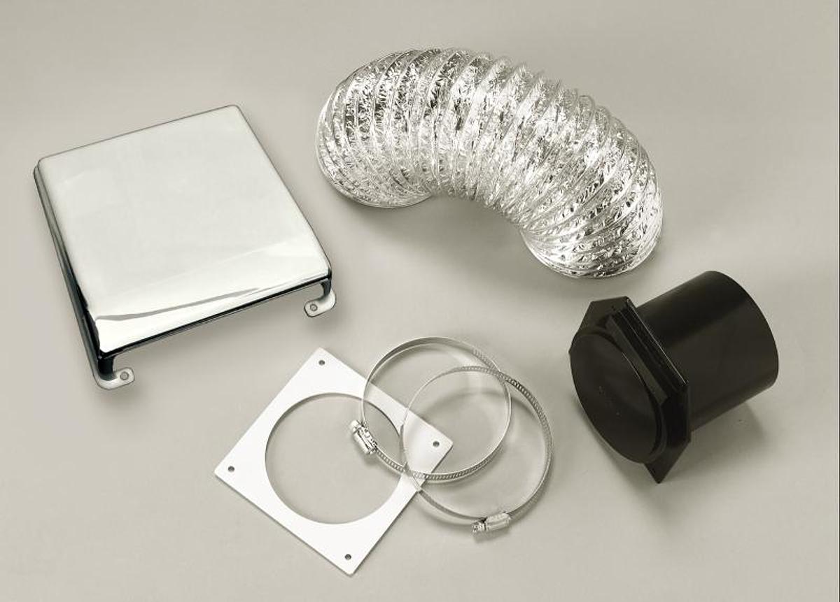 Deluxe Dryer Vent Kit - Chrome