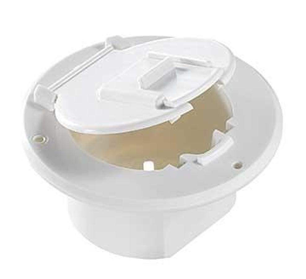 Basic Cable Hatch Round - Polar White