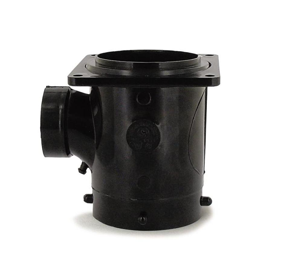 San Tee 3" Reducer X 3" Bayonet X 3" Rotating Flange X 1 1/2" Slip Hub