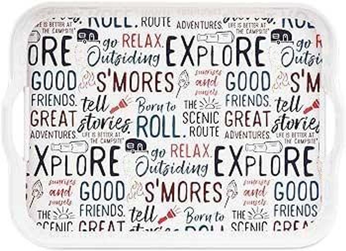 Libatc Melamine Tray-graffiti Design