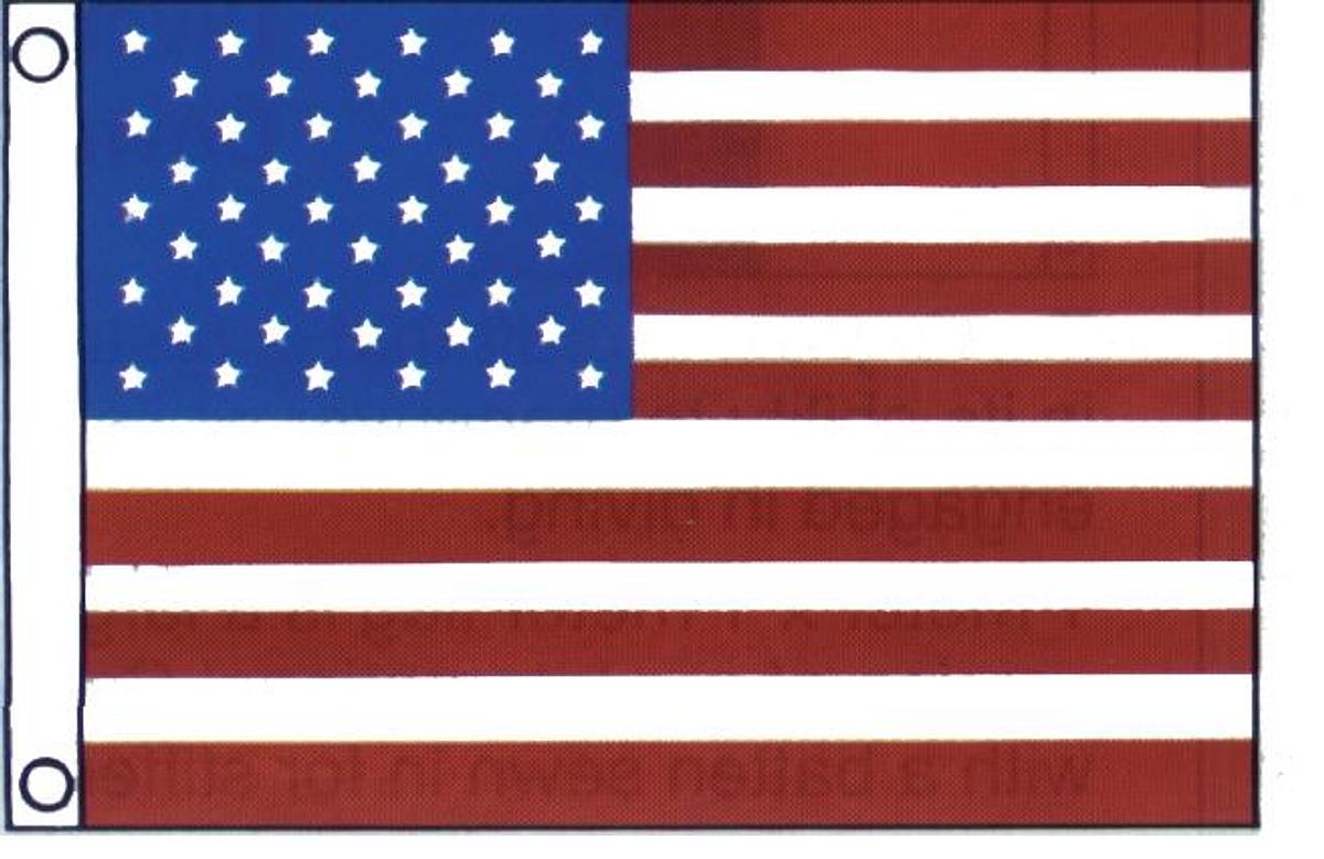 50 Star Sewn Flag - 36" X 60"