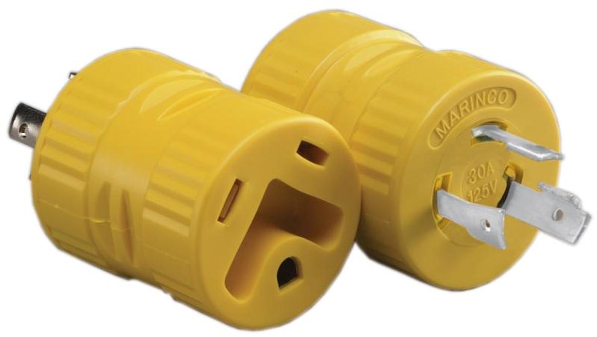 Rv Generator Adapter 30 Amp Female - 30 Amp Male Locking