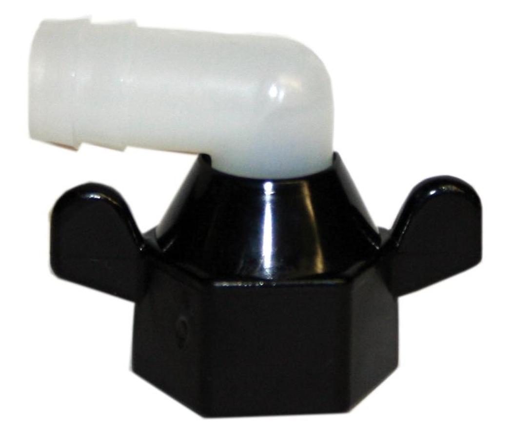 Wingnut Swivel - Nylon  1/2" Fnpt X 3/8" Barb